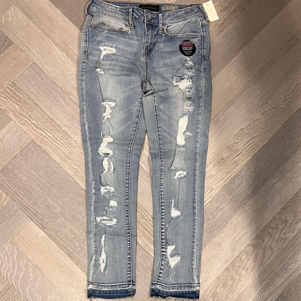 New stretchy ripped jeans